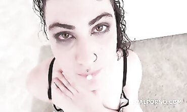Multiracial nymphomaniac Lydia Black porks 5 monster black meatpipes into double anal penetration group pulverize