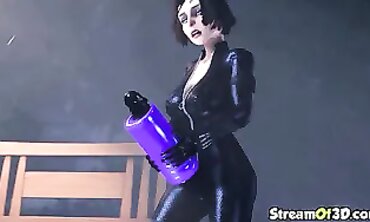 Player With VR Headset Plowing Tattooed Hero
