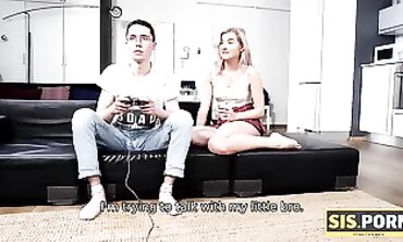 STEP-SISTER PORNOGRAPHY. Science nerds stops having joy a film game to