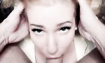 Impressive point of view Facefuck and jism on eyes