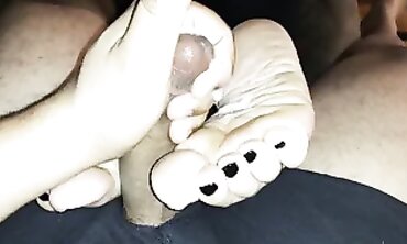 My ex-wifes puckered feet compilation (cum shots)