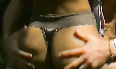 French african Julia Channel bangs public upscaled to 4K