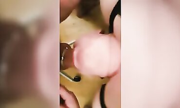 Facefucking a mega-bitch gobbles spunk