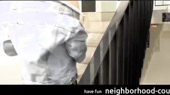 My Ex-Wifey demonstrates her Steamy Arse Outside - Walk inwards