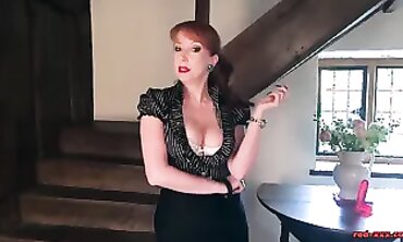 Phat Boobed aged Crimson GONZO gets off with her fave hook-up fucktoy