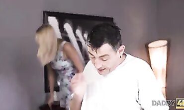 DADDY4K. Thrilled eighteen allows BFs mature daddy to anal