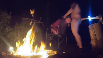 Single milf Gets Rode by the Camp Fire... Loud Ejaculations Love