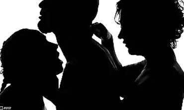 Mé·nage à Trois - (Silhouette Inhale and Boinked trio Way)