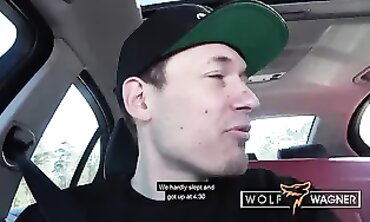 Jessii car Riva knows how to fellate harsh Wolfwagner.audition