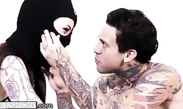 BurningAngel Tatted Red-hot Enjoying Assfuck Intercourse While Being Mischievous Spoke