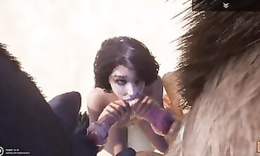 Kinky Life / Maya Mating with 2 Wooly