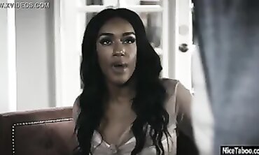 Bae black legitimate Ashley Aleigh boinked so harsh by a pervy buddy