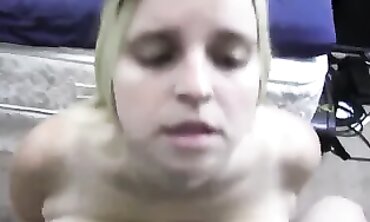 Lengthy boobed ash-blonde bosoms penetrated