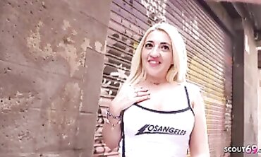 GERMAN SCOUT - PUNY BUT BOOTYLICIOUS HISPANIC cougar BELINDA PICKUP AND FIRM