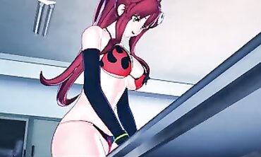 Yoko Littner Finger Poke her Pussy Giant Ejaculation - Gurren Lagann Animation.