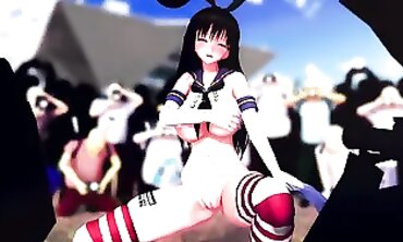 Mmd Yui Kotegawa Version 2 during Concert she want People to Spunk