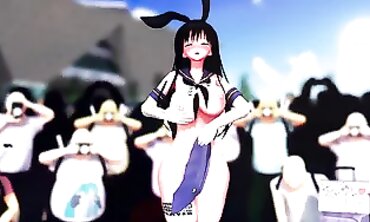 Mmd Yui Kotegawa Version 2 during Concert she want People to Spunk