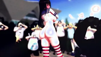 Mmd Yui Kotegawa Version 2 during Concert she want People to Spunk