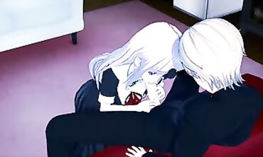 Miyuki Shirogane Humps Chika Fujiwara inwards the Clubroom - Enjoy is War