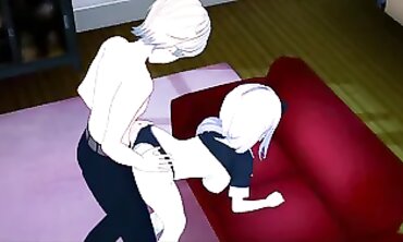 Miyuki Shirogane Humps Chika Fujiwara inwards the Clubroom - Enjoy is War