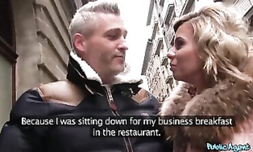 Outside Agent Worldclass Fiance Pummels a Stranger while her Husband Waits public
