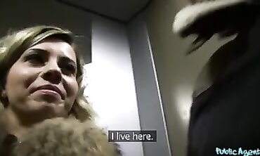 Outside Agent Worldclass Fiance Pummels a Stranger while her Husband Waits public