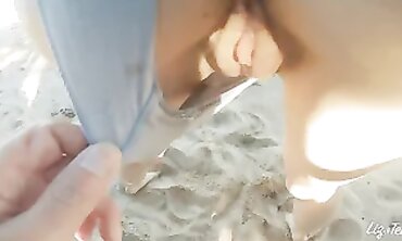 outdoors beach intercourse inwards sardinia