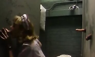 Waitress Sheer Gusto works the gloryholes upscaled to 4K