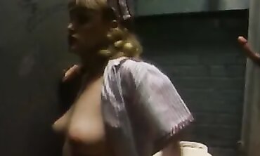Waitress Sheer Gusto works the gloryholes upscaled to 4K