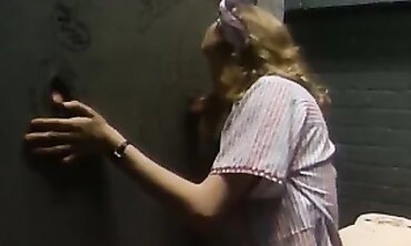 Waitress Sheer Gusto works the gloryholes upscaled to 4K
