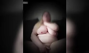 Sub gasping smacking crushing herself while fapping