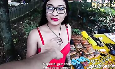 CARNE DEL MERCADO bombshell Latina Eva Cuervo Raunchy Joy With