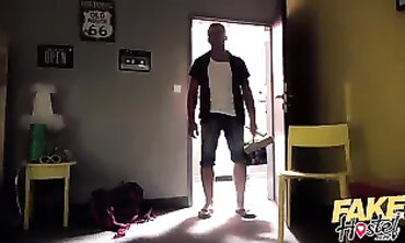 Faux Hostel - African bimbos and mate go nasty at