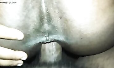 She gets creamed from behind