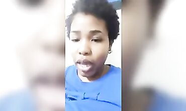 African doll pumps a XXL titty for Youtube