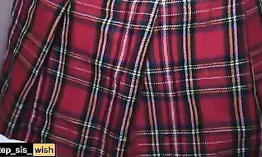 Sister in law Lost an Debate went to College no Underwear under her Mini-skirt