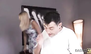 DADDY4K. Expert man romps sons-in-law Hotty girlfriend while fellow