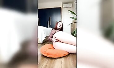 Ideal bimbos solo strokes pussy and gets real ejaculation