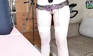 Stringent Nymph Dominance milf Chortling Gimp into Chains and V-card Box (English Subtitles)