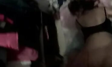Pummeling a Next Door into a Closet while her Husband is at Work.