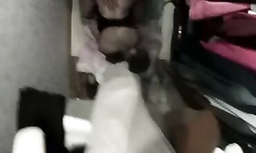 Pummeling a Next Door into a Closet while her Husband is at Work.