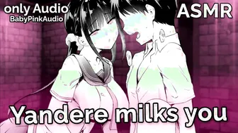 ASMR - Yandere Jerks you (palm-job Deep throat FETISH) (Audio Roleplay)