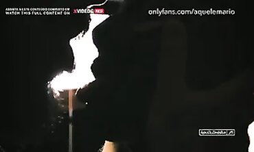 Subjugated lengthy caboose tatted brunette into FETISH sesh