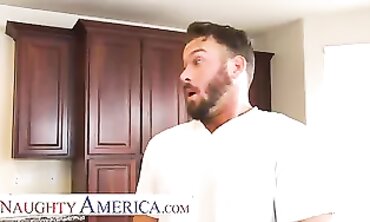 Sexual America - Massive Breast mother Sybil Stallone gets a delicious jizzed from