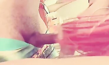 Unexperienced Head Nutting Deep Inwards Her Mouth