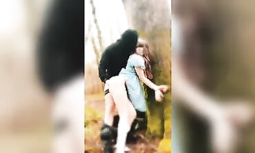 harsh disciplined ex-wifey boned her by the tree and jizz