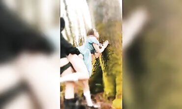 harsh disciplined ex-wifey boned her by the tree and jizz