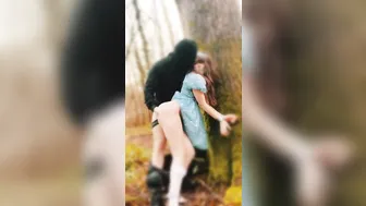 harsh disciplined ex-wifey boned her by the tree and jizz
