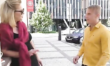 European Ginormous Jugged Elderly Milf Gets Cunnilingus and Intercourse from Fellow Big Rump