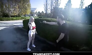 Slender Blondie Roxxy Rise Faces Big Dick in Intense POV Sex